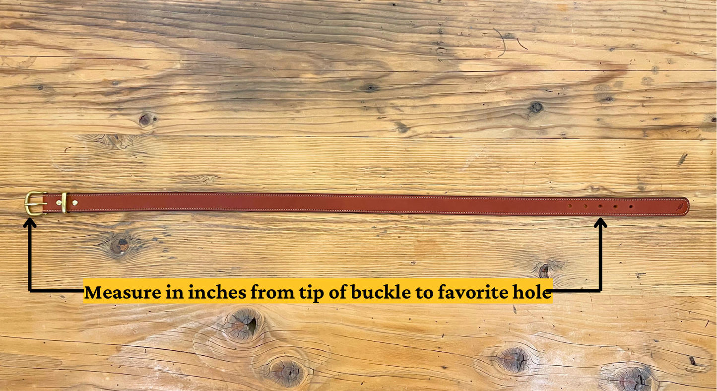 Custom Lined Leather Dress Belt - 1.25 Inch