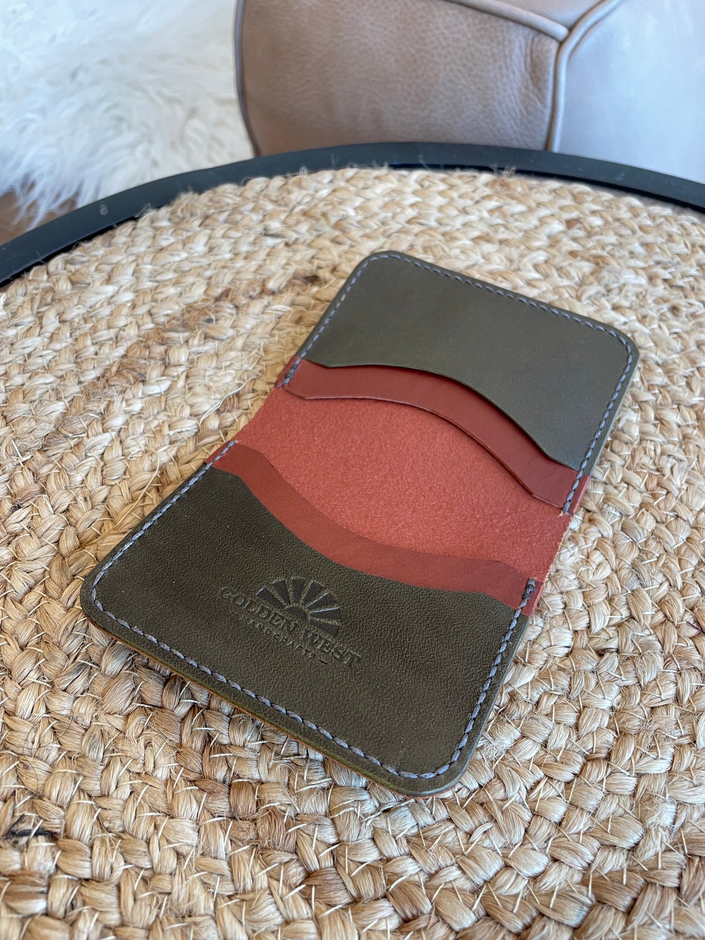 Chestnut & Olive (EB) Front Pocket Card Wallet