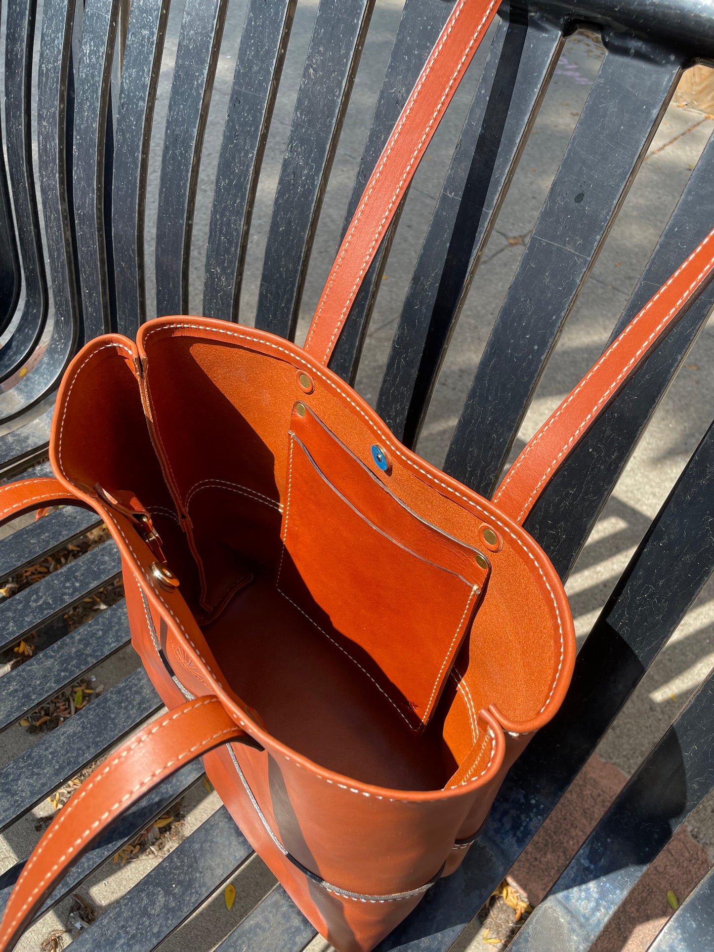 Custom Handcrafted Mid-Size Market Tote