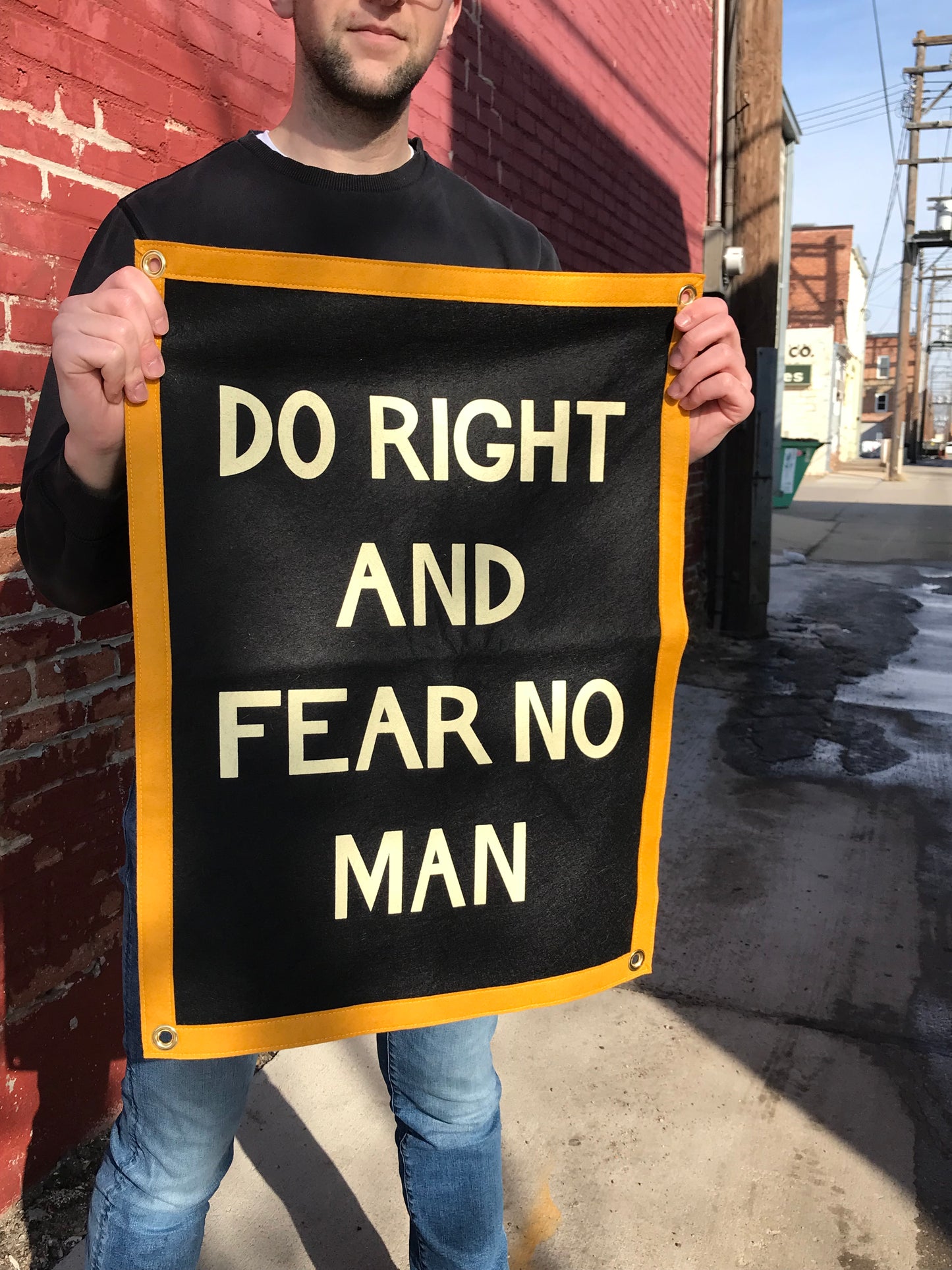 Do Right and Fear No Man - Camp Flag