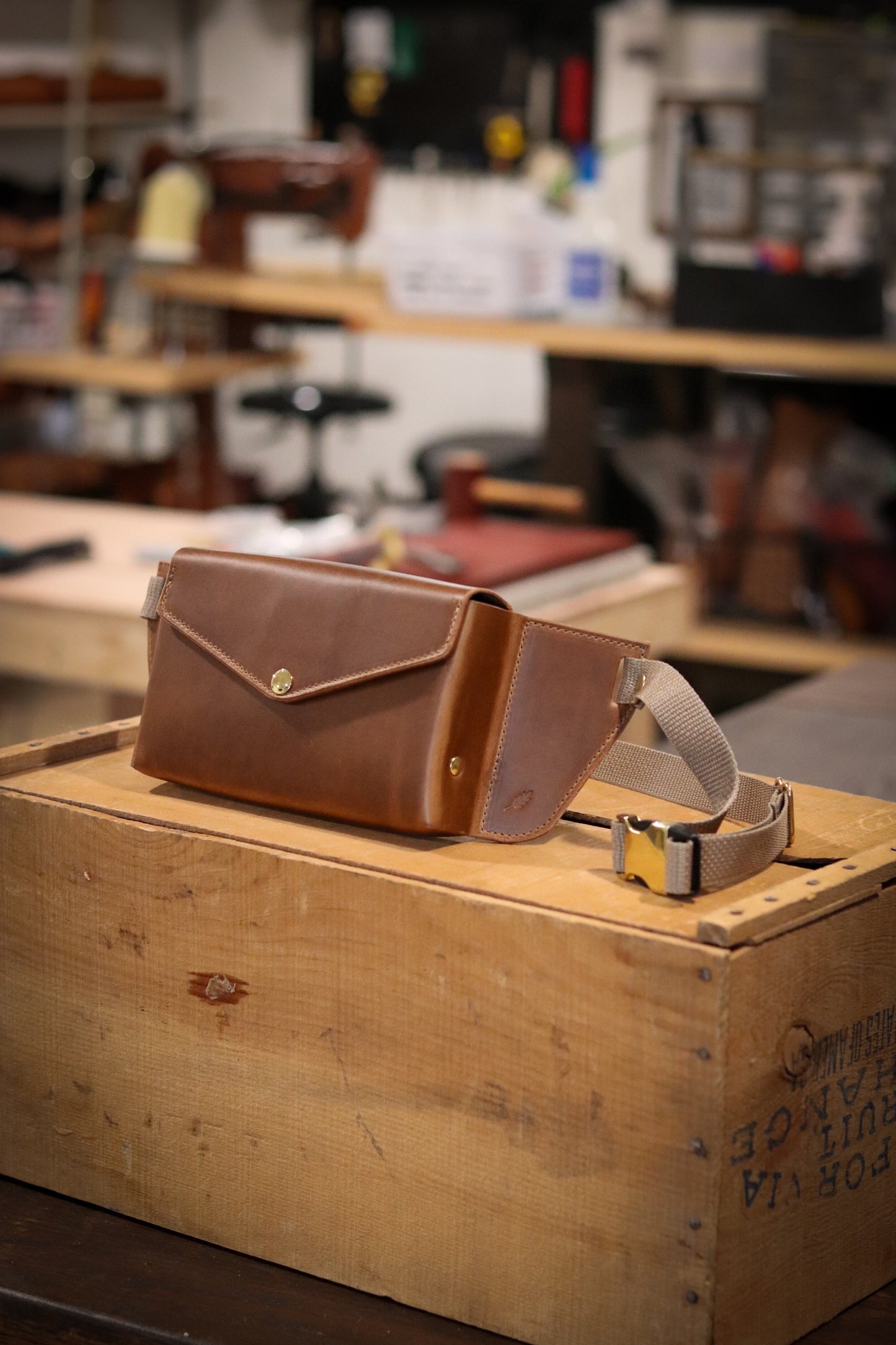 Sling Bag - Full Grain South Street Leather - Wheat