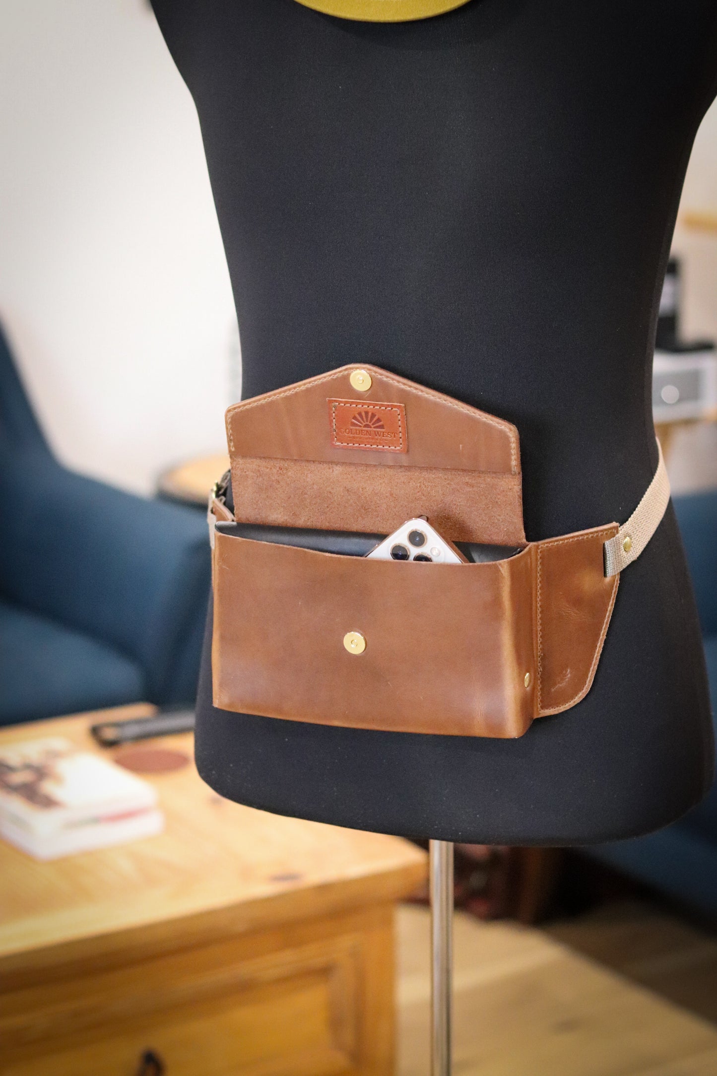 Sling Bag - Full Grain South Street Leather - Wheat