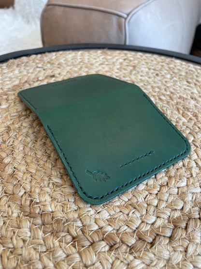 Zucchini & Black (EB) Front Pocket Card Wallet