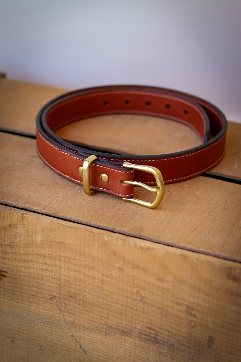 Lined Leather Dress Belt - 1.25 Inch