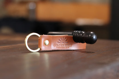 Handmade Leather Cigar Holder Keychain