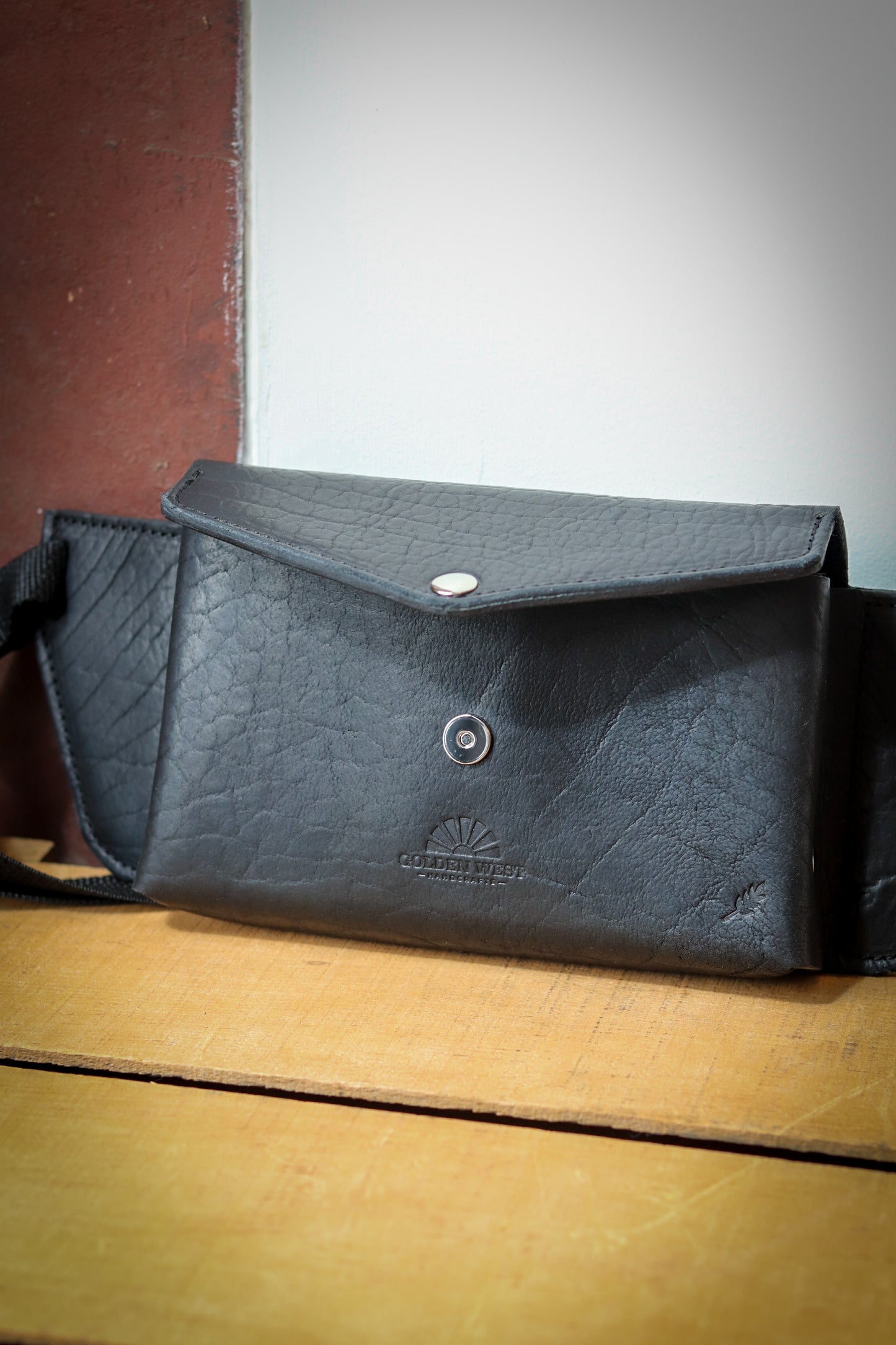 Black American Bison Sling Bag