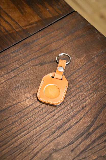 Leather AirTag Keychain