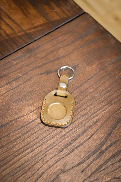 Leather AirTag Keychain