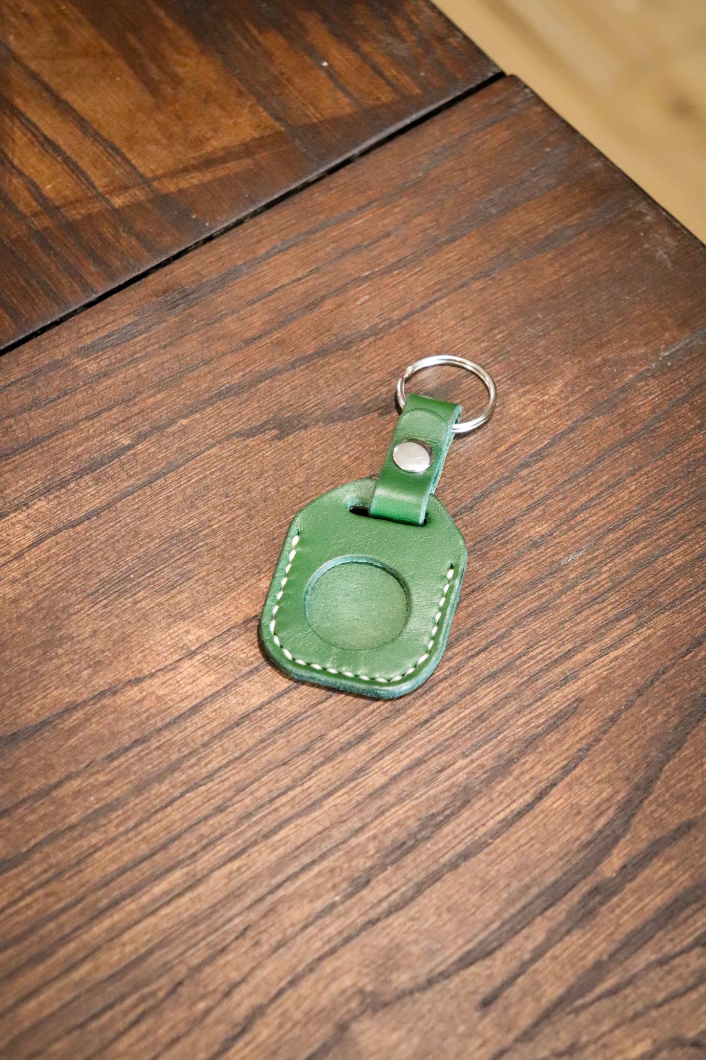 Leather AirTag Keychain