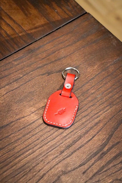 Leather AirTag Keychain