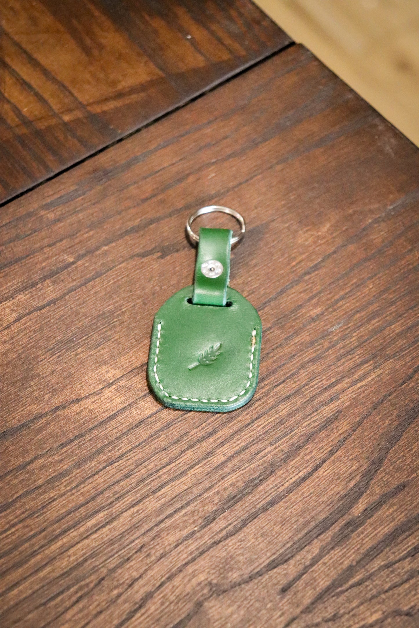 Leather AirTag Keychain