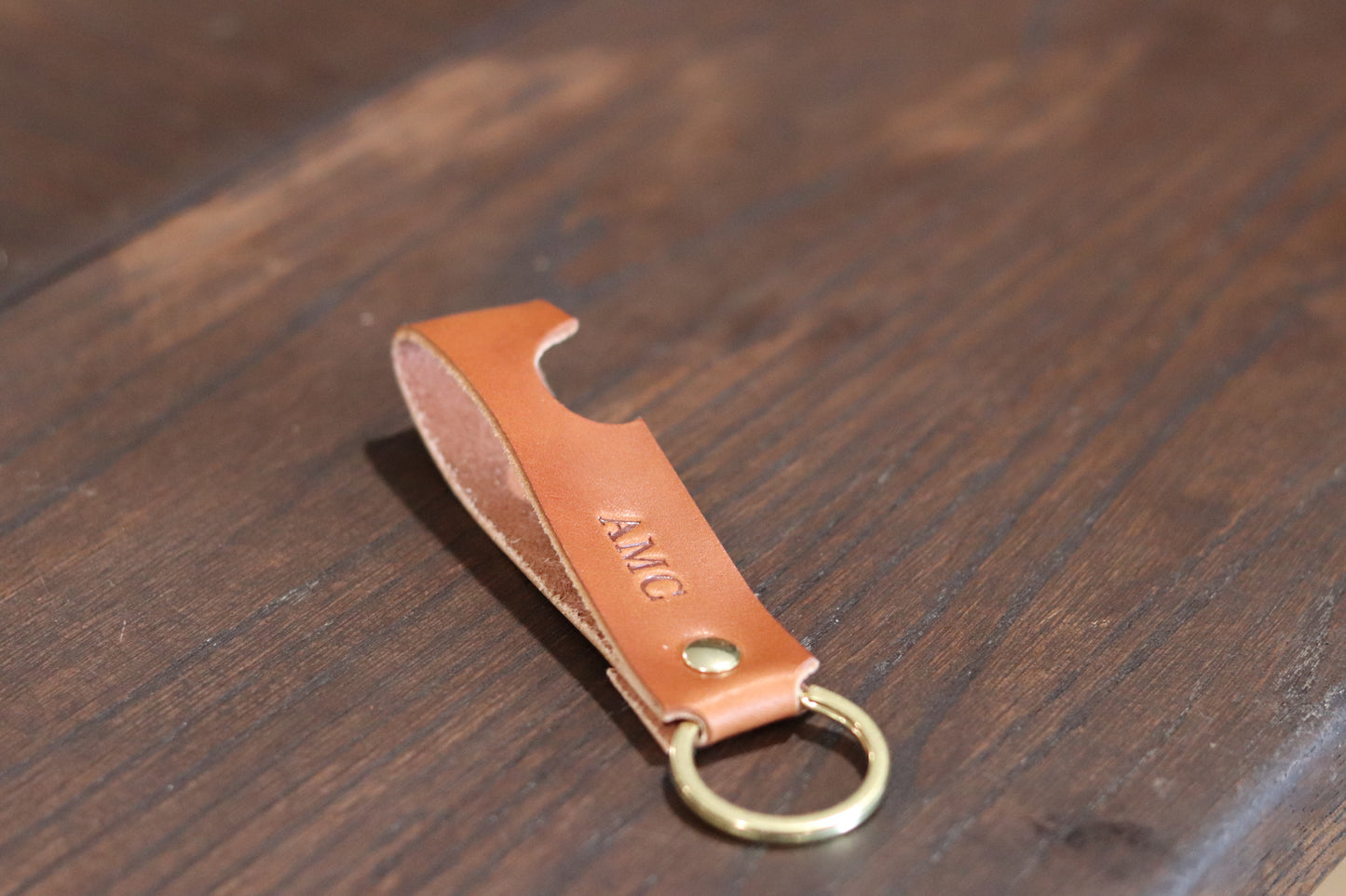 Handmade Leather Cigar Holder Keychain