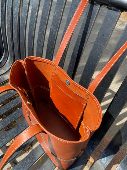 Custom Handcrafted Mid-Size Market Tote