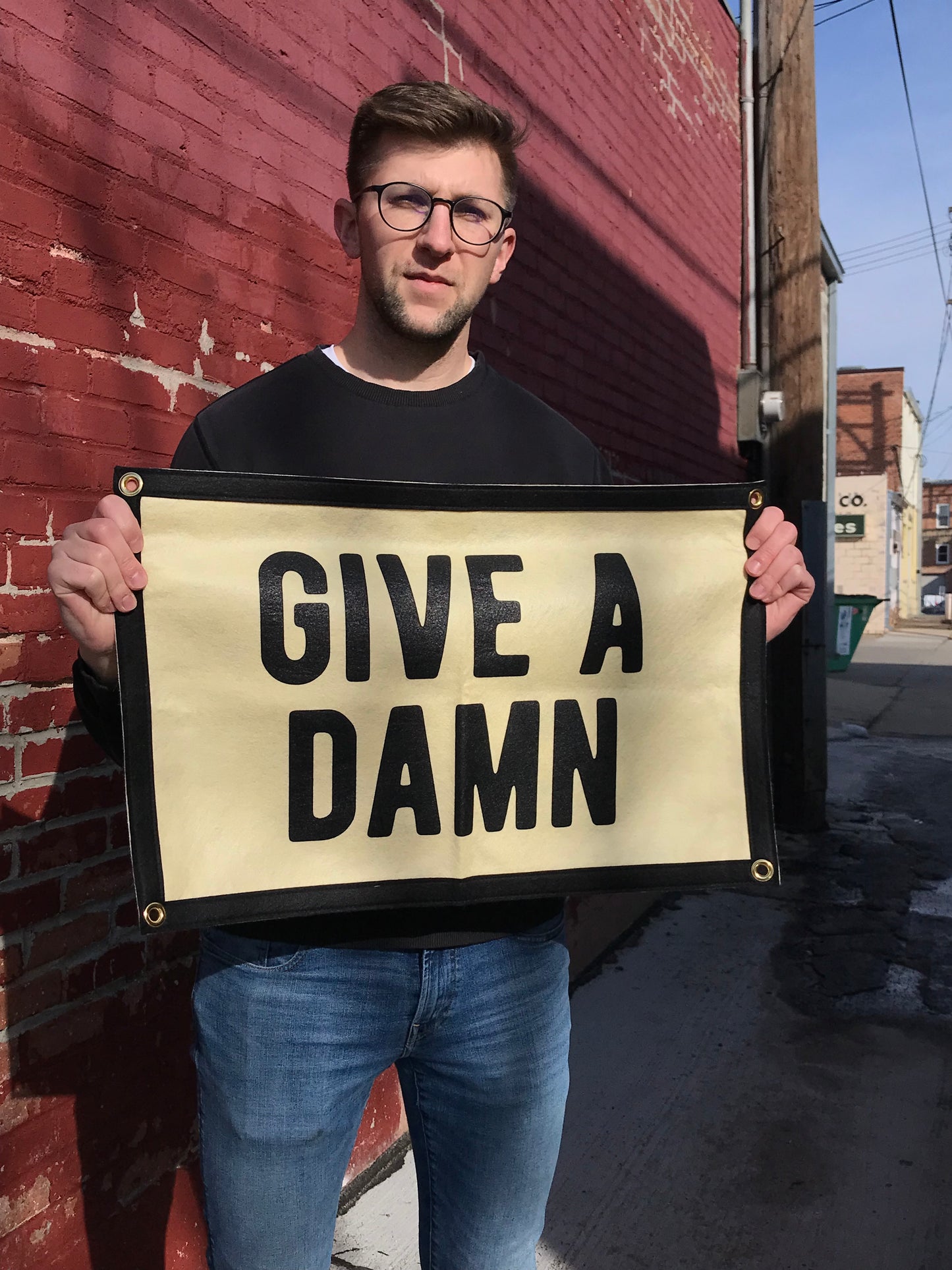 Give a Damn - Camp Flag