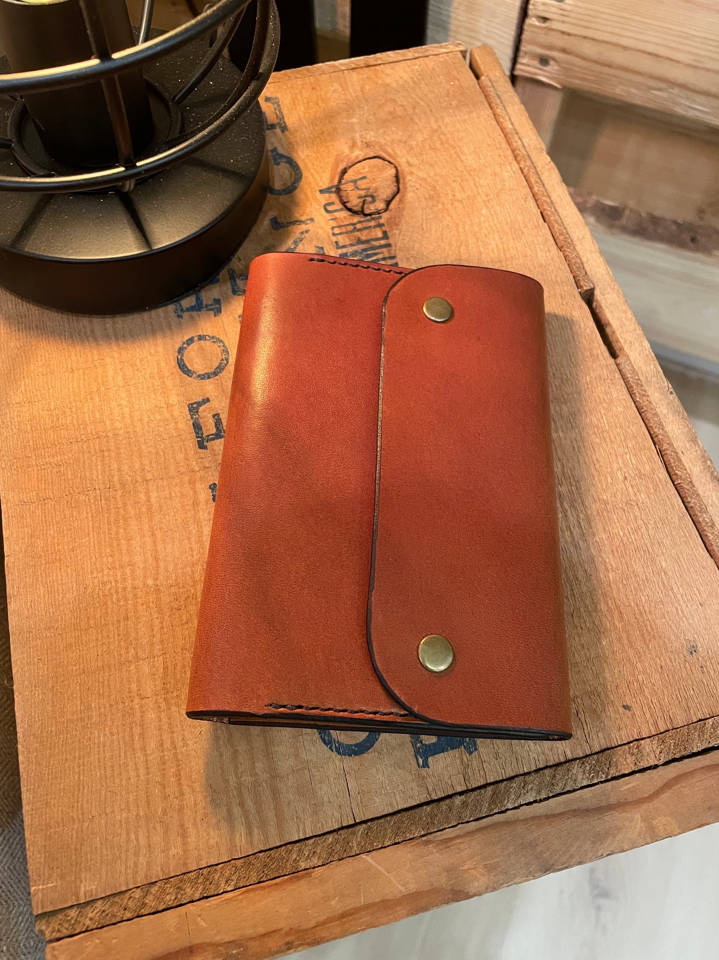 Journal Wallet with Button Closure