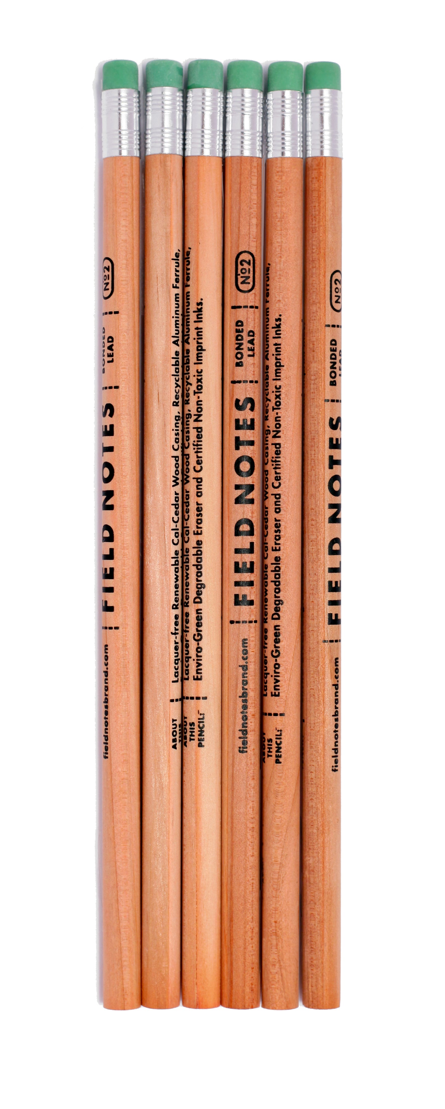 NO. 2 WOODGRAIN PENCIL 6-PACK